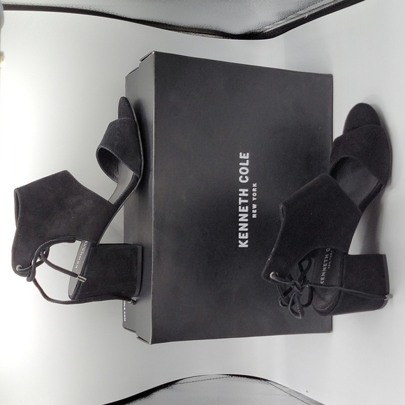 Kenneth Cole Vito block heel sandals Black 7.5 - Picture 2 of 10